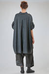 long and wide tunic in viscose, linen and polyamide crêpe - RUNDHOLZ DIP 