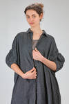 long and wide tunic in viscose, linen and polyamide crêpe - RUNDHOLZ DIP 