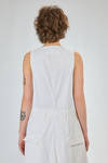 wide and flared salopette of washed cotton canvas - RUNDHOLZ DIP 