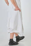 wide and flared salopette of washed cotton canvas - RUNDHOLZ DIP 