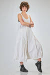 wide and flared salopette of washed cotton canvas - RUNDHOLZ DIP 