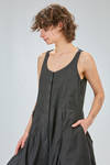 wide and flared salopette of washed cotton canvas - RUNDHOLZ DIP 