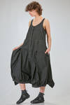 wide and flared salopette of washed cotton canvas - RUNDHOLZ DIP 