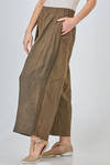 wide trousers of washed shantung and overdyed viscose and linen - UMA WANG 