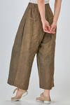 wide trousers of washed shantung and overdyed viscose and linen - UMA WANG 