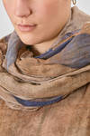 big rectangle scarf of printed cotton muslin - UMA WANG 