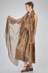 big rectangle scarf of printed cotton muslin - UMA WANG 